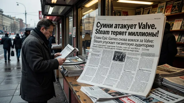 Суини атакует Valve. Steam теряет миллионы!